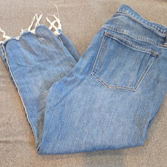 J. Crew Distressed Straight Leg Jeans - Blue - Picture 4 of 4